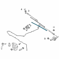 OEM 2017 Ford Escape Front Blade Diagram - CJ5Z-17528-B