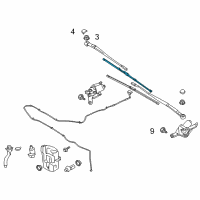 OEM Ford Escape Front Blade Diagram - CJ5Z-17528-C