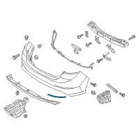 OEM Hyundai Elantra Reflector/Reflex Assembly-Rear Lh Diagram - 92405-F2000