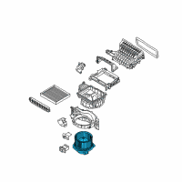 OEM 2018 Hyundai Tucson Motor & Fan Assembly-A/C Blower Diagram - 97113-2P000