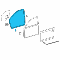 OEM Toyota Camry Surround Weatherstrip Diagram - 67861-06090