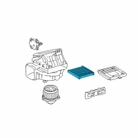 OEM 2009 Lexus SC430 Clean Air Filter Diagram - 87139-50030