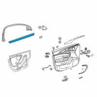 OEM 2016 Buick Regal Belt Weatherstrip Diagram - 13228100