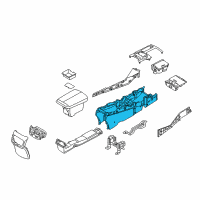 OEM 2016 Kia K900 Console Assembly-Floor Diagram - 846103T700KHD