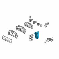 OEM Honda Civic Control Assy., Heater Diagram - 79500-S5D-A01