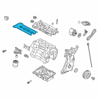 OEM Ford Escape Valve Cover Gasket Diagram - BB5Z-6584-A