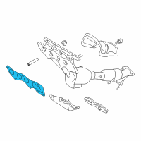 OEM 2014 Lincoln MKZ Manifold With Converter Gasket Diagram - CV6Z-9448-A