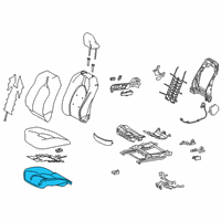 OEM 2018 Toyota Camry Seat Cushion Pad Diagram - 71511-06840