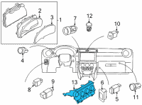 OEM Toyota GR86 Heater Control Diagram - SU003-09828