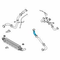 OEM 2019 Kia K900 Hose-I/COOLER Inlet Diagram - 282843L100