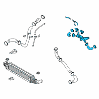 OEM 2020 Kia K900 Intercooler Hose Diagram - 282723L130