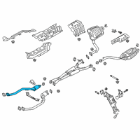 OEM Kia K900 Front Muffler Assembly, Right Diagram - 28601J6710