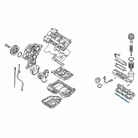 OEM Hyundai Entourage Gasket-Intake Manifold, RH Diagram - 28411-3C622