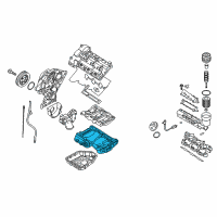 OEM 2009 Hyundai Sonata Pan Assembly-Engine Oil, Upper Diagram - 21520-3C100