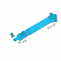 OEM 2018 Nissan Titan Shaft Rear PROPELLER Diagram - 37300-EZ20B