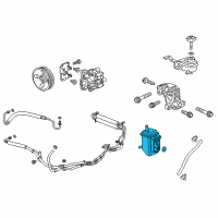 OEM 2011 GMC Terrain Reservoir Kit, P/S Fluid Diagram - 19210059