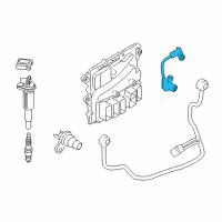 OEM 2014 BMW X5 Crankshaft Position Sensor Diagram - 13-62-7-582-842