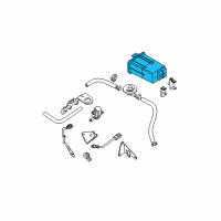 OEM 2009 Nissan Titan CANISTER Assembly-EVAPORATION Diagram - 14950-ZR00B