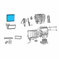OEM 2015 Ram ProMaster 3500 EVAPORATOR-Air Conditioning Diagram - 68153946AA
