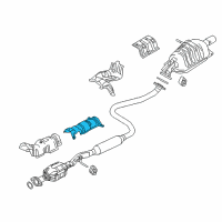 OEM 2019 Toyota Yaris Heat Shield Diagram - 58153-WB001