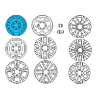 OEM 2017 Toyota Tacoma Wheel, Spare Diagram - 42601-AD030
