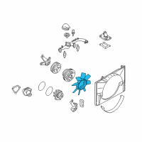 OEM 2002 Infiniti QX4 Fan-Cooling Diagram - 21060-6P00A