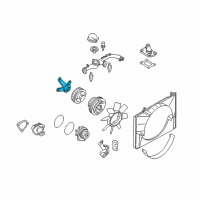 OEM 2003 Infiniti QX4 Bracket-Fan PULLY Diagram - 21046-4W000