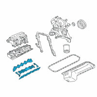 OEM 2002 Dodge Ram 3500 Gasket Pkg-Intake Manifold Diagram - 4741732AB