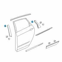 OEM Cadillac Rear Applique Diagram - 84167110