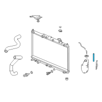 OEM Honda Accord Hose, Reserve Tank Diagram - 19103-5K0-A00