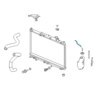 OEM Honda Accord Tube, Reserve Tank Diagram - 19104-5K0-A00