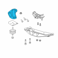 OEM Chevrolet Caprice Mount Bracket Diagram - 92290251