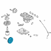 OEM 2020 Hyundai Elantra Pulley-Damper Diagram - 23124-03800