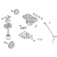 OEM 2020 Hyundai Elantra Oil Level Gauge Rod Assembly Diagram - 26611-03801