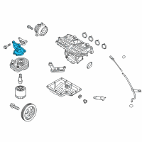 OEM 2018 Hyundai Elantra Bracket-Oil Filter Diagram - 26391-03800