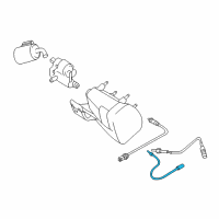 OEM 2000 BMW M5 Exhaust Gas Temperature Sensor Diagram - 11781407264