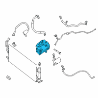 OEM 2020 Nissan Leaf Compressor-Air Conditioner Diagram - 92600-5SA0A