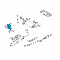 OEM 2012 Hyundai Genesis Coupe Exhaust Manifold Catalytic Assembly Diagram - 28510-2C450