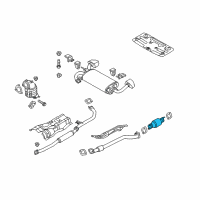 OEM Hyundai Genesis Coupe Catalytic Converter Assembly Diagram - 28950-2C650