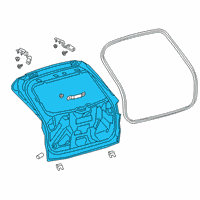 OEM 2020 Ford Escape GATE ASY - LIFT Diagram - LJ6Z-7840010-A