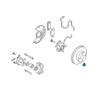 OEM Nissan Kicks Nut-Lock, Front Wheel Bearing Diagram - 40262-4M400