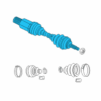 OEM 2000 Dodge Neon Axle Half Shaft Diagram - 4668956AE