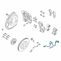 OEM 2018 Nissan Titan Sensor Assembly-Anti SKID, Front RH Diagram - 47910-EZ00A