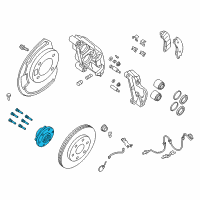 OEM Nissan Titan Hub Assembly Road Wheel Diagram - 40202-EZ30A