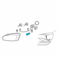 OEM 2006 Chevrolet Malibu Run Lamp Bulb Diagram - 22729207