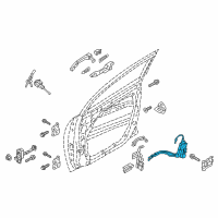 OEM Hyundai Latch Assembly-Front Door, LH Diagram - 81310-D3010