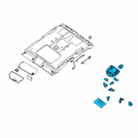 OEM 2006 Nissan Armada Map Lamp Assy Diagram - 26430-7S080