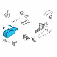 OEM Kia Amanti Console Assembly Diagram - 846103F100NF