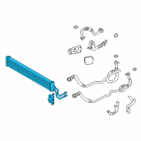 OEM 2018 BMW 640i Gran Coupe Transmission Oil Cooler Diagram - 17-21-7-575-243