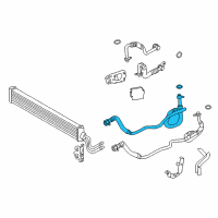 OEM 2013 BMW 535i xDrive Oil Cooling Pipe Outlet Diagram - 17-22-7-583-184